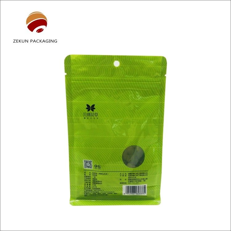 حقيبة تغليف الشاي المخصصة مع سقف السحب CMYK / PANTON تصميم مقاوم للرطوبة 30-200g-5kgs