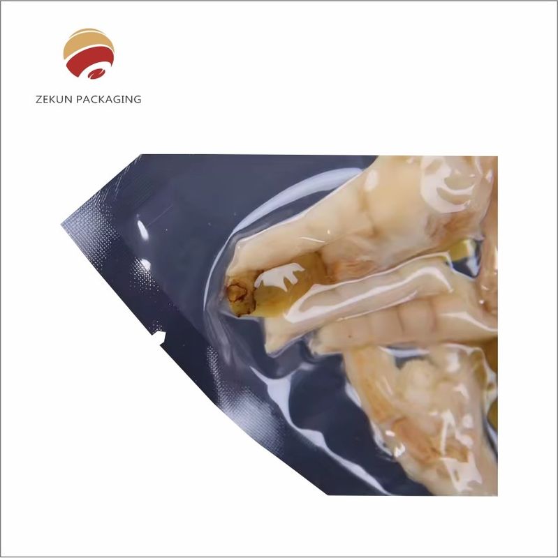 تخزين الأغذية والحفاظ عليها مع OEM عرض أكياس الغذاء الفراغ طريقة الختم السحاب أو الختم الحراري