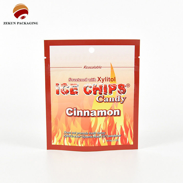 ISO/SGS Matt Shiny Finish Ziplock أكياس التعبئة الغذائية Cmyk اللون