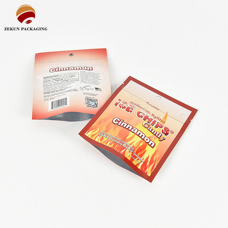 ISO/SGS Matt Shiny Finish Ziplock أكياس التعبئة الغذائية Cmyk اللون