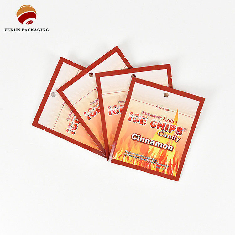 ISO/SGS Matt Shiny Finish Ziplock أكياس التعبئة الغذائية Cmyk اللون