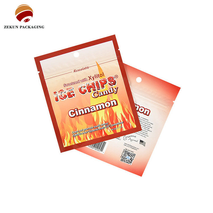 ISO/SGS Matt Shiny Finish Ziplock أكياس التعبئة الغذائية Cmyk اللون